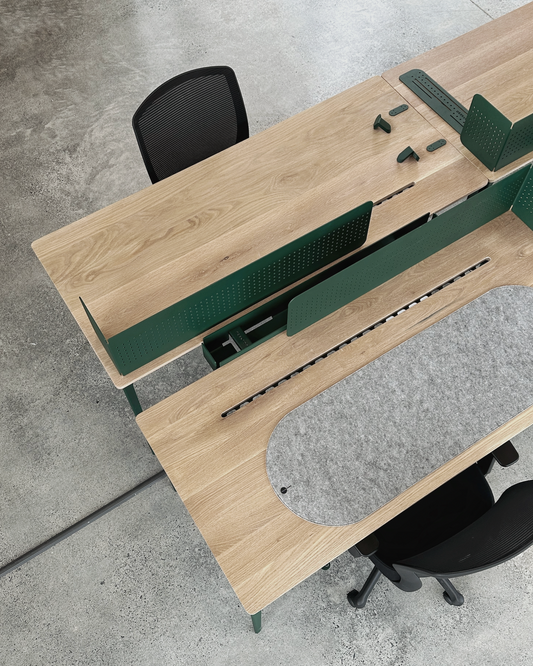 Office desks and beautiful workstation.