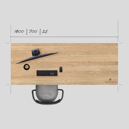 ONLY TOP | 1.8 LUX | SOLID OAK | 25MM (no legs)