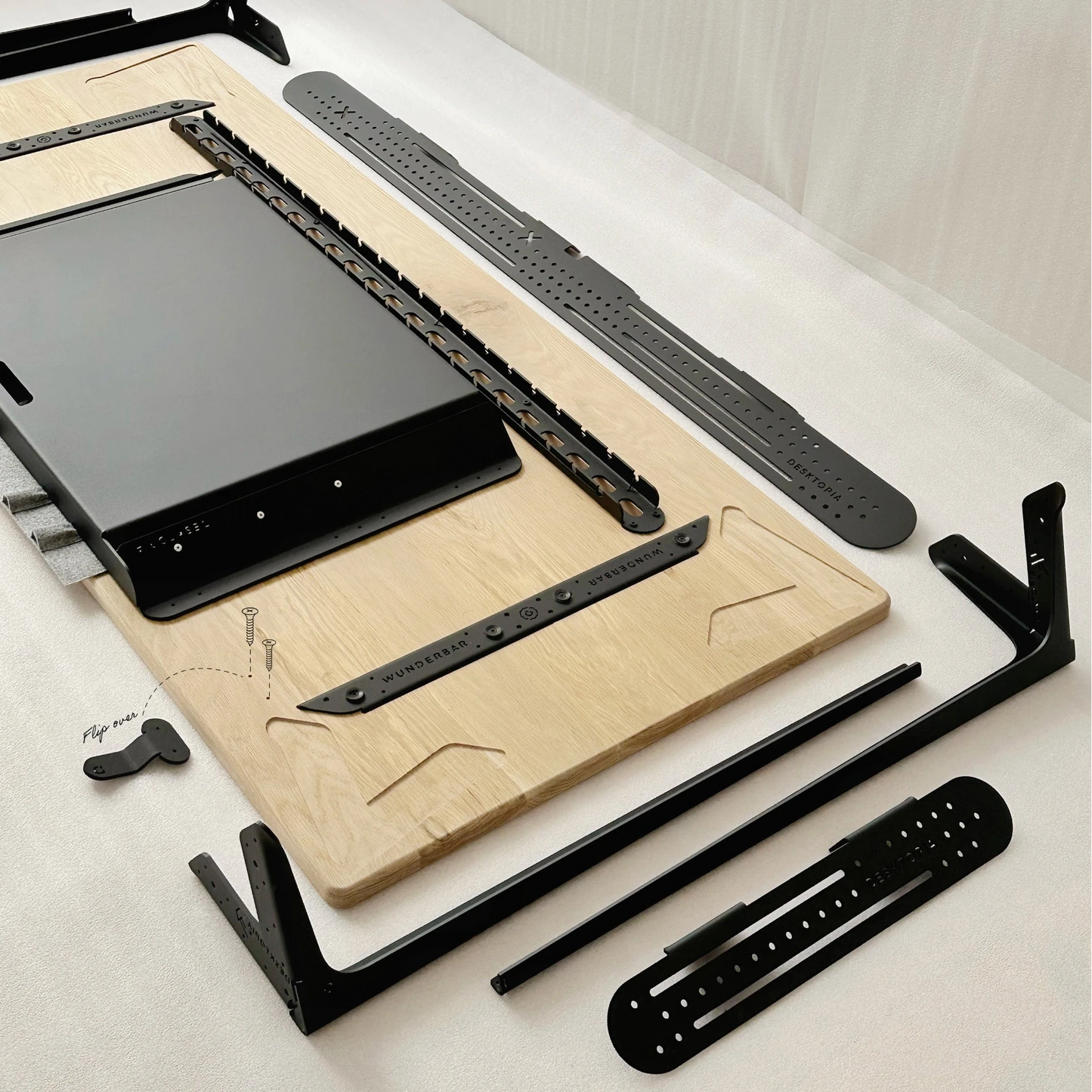 DESK DARK HOOK | MATTE BLACK (price per)