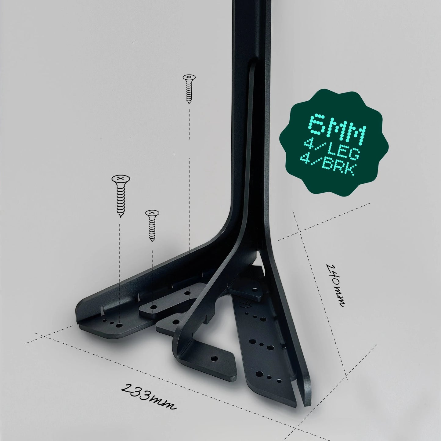 heavy duty steel table leg 6mm steel sold online in South Africa