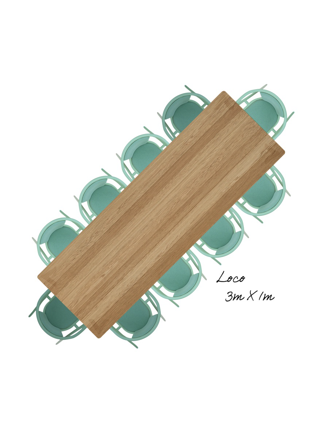 LOCO IROKO  6 | 8 | 10 SEATER (34mm thick outdoor)