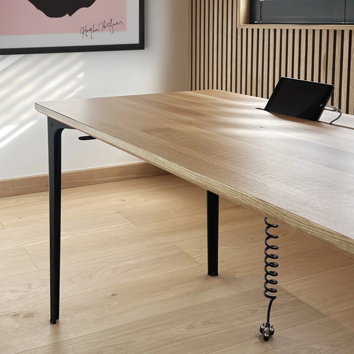solid oak desk 2.4 meters x 700mm available online, in-stock and shipped from Cape Town, South Africa