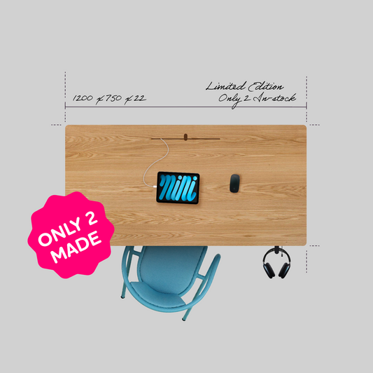 1.2 DESK | LUX | SOLID | 1200 X 750 X 25mm (limited edition)