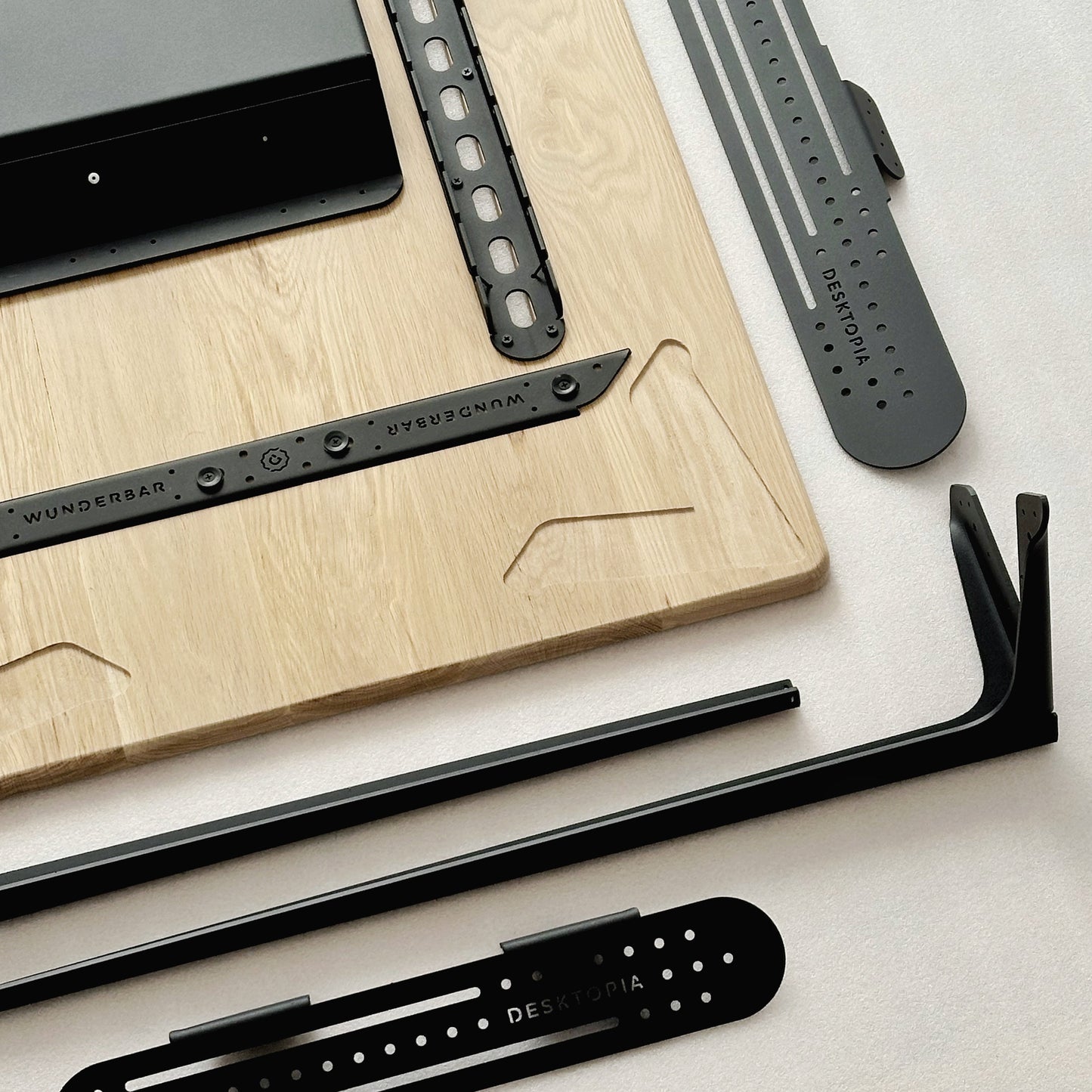 a beautifully designed technical desk with matte black steel, flat packed and delivered anywhere in South Africa, in stock and available on line