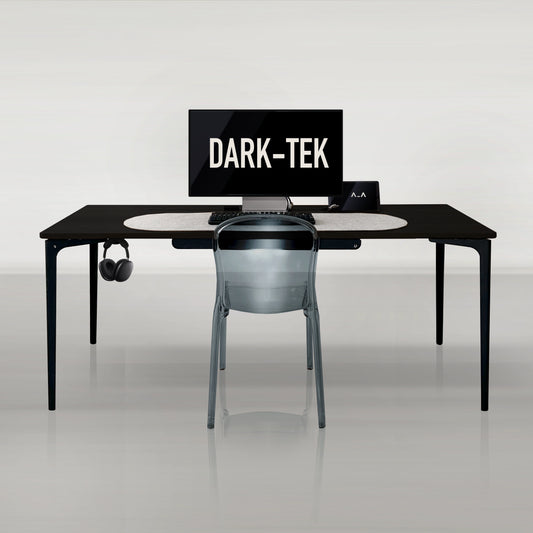 1.8m | DARK-TEK | Solid Oak | 6mm Steel Legs | 1800 X 700