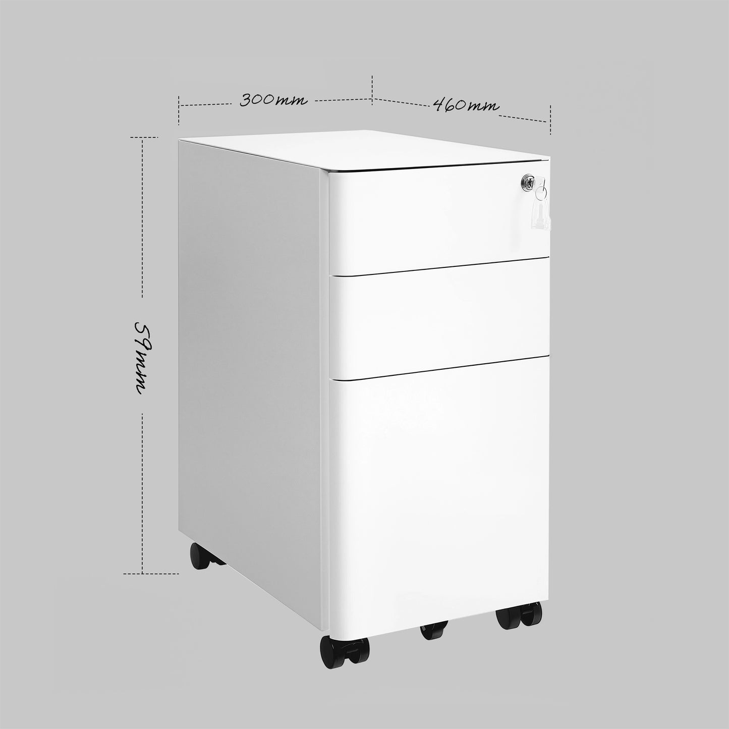 SLIDER (steel drawer) BLACK / WHITE