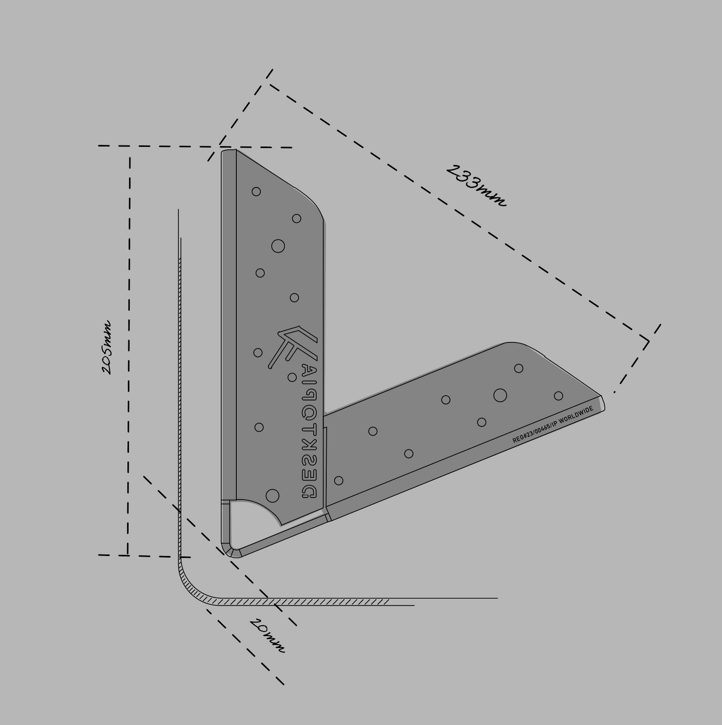 4MM DESK LEG | ULTRA MATTE | 4mm steel (price per leg)